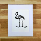 Flamingo in Shallows   Barbara Gomes Arts