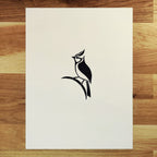 Perched Bridled Titmouse   Barbara Gomes Arts