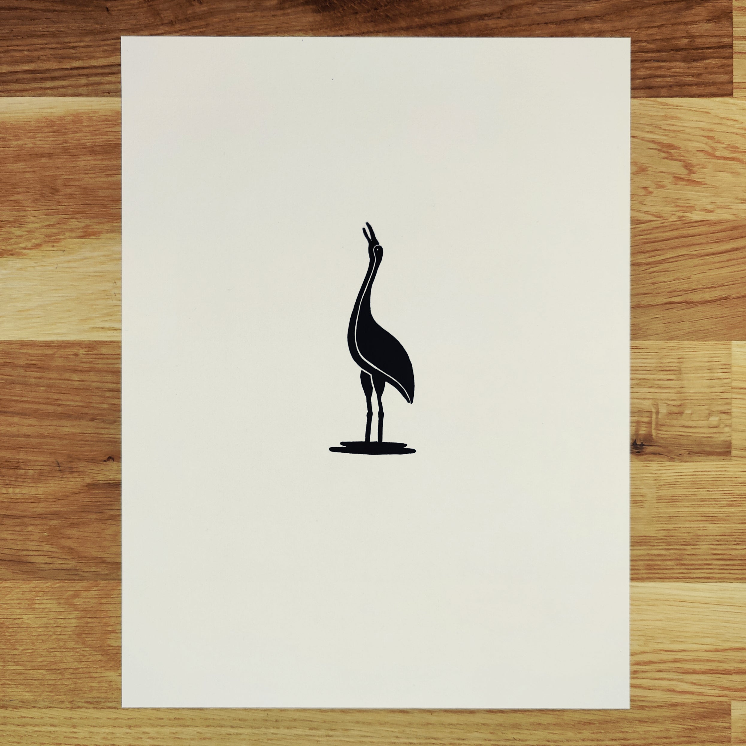 Trumpeting Whooping Crane   Barbara Gomes Arts