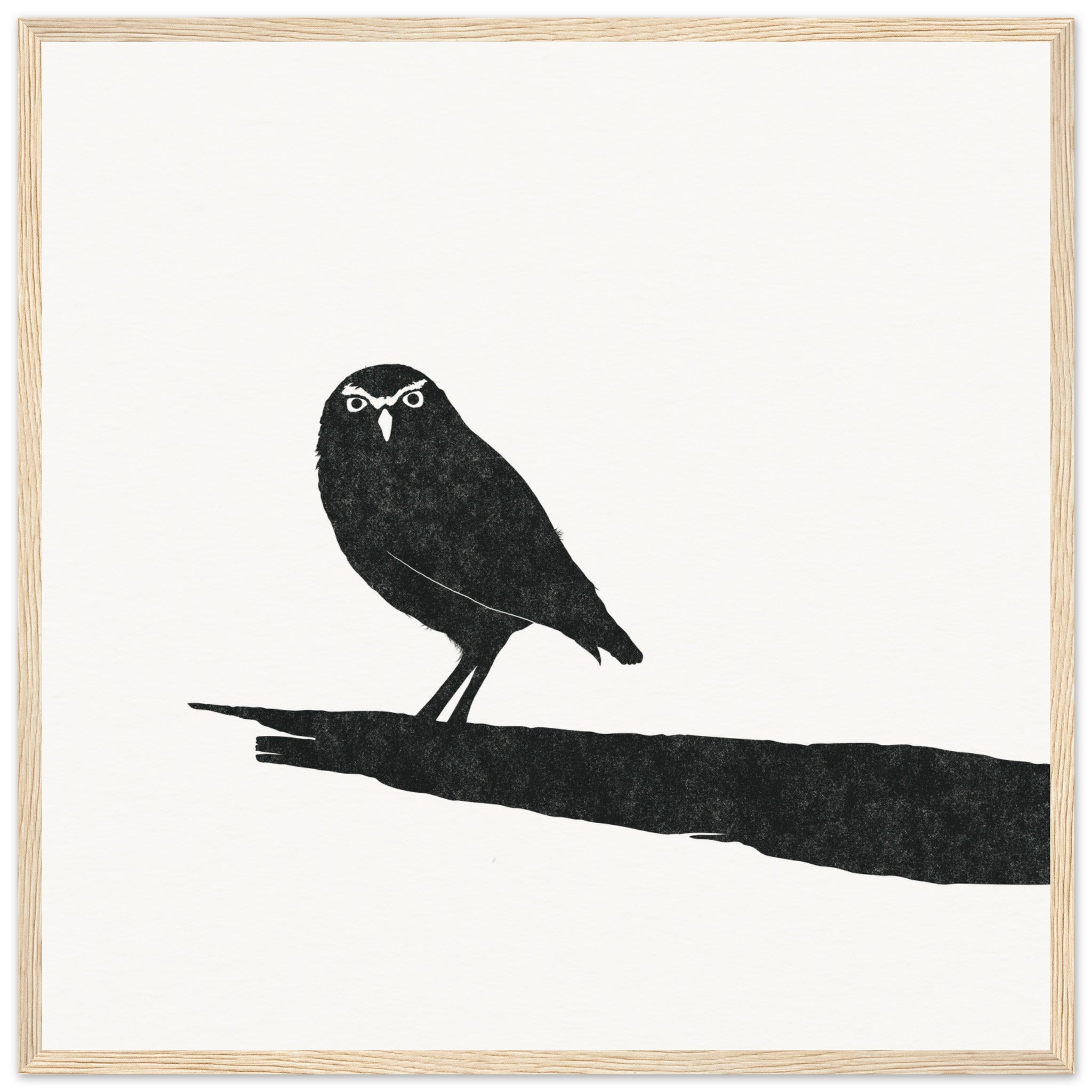 Owl [framed print] - Minimalist Art - Barbara Gomes Arts