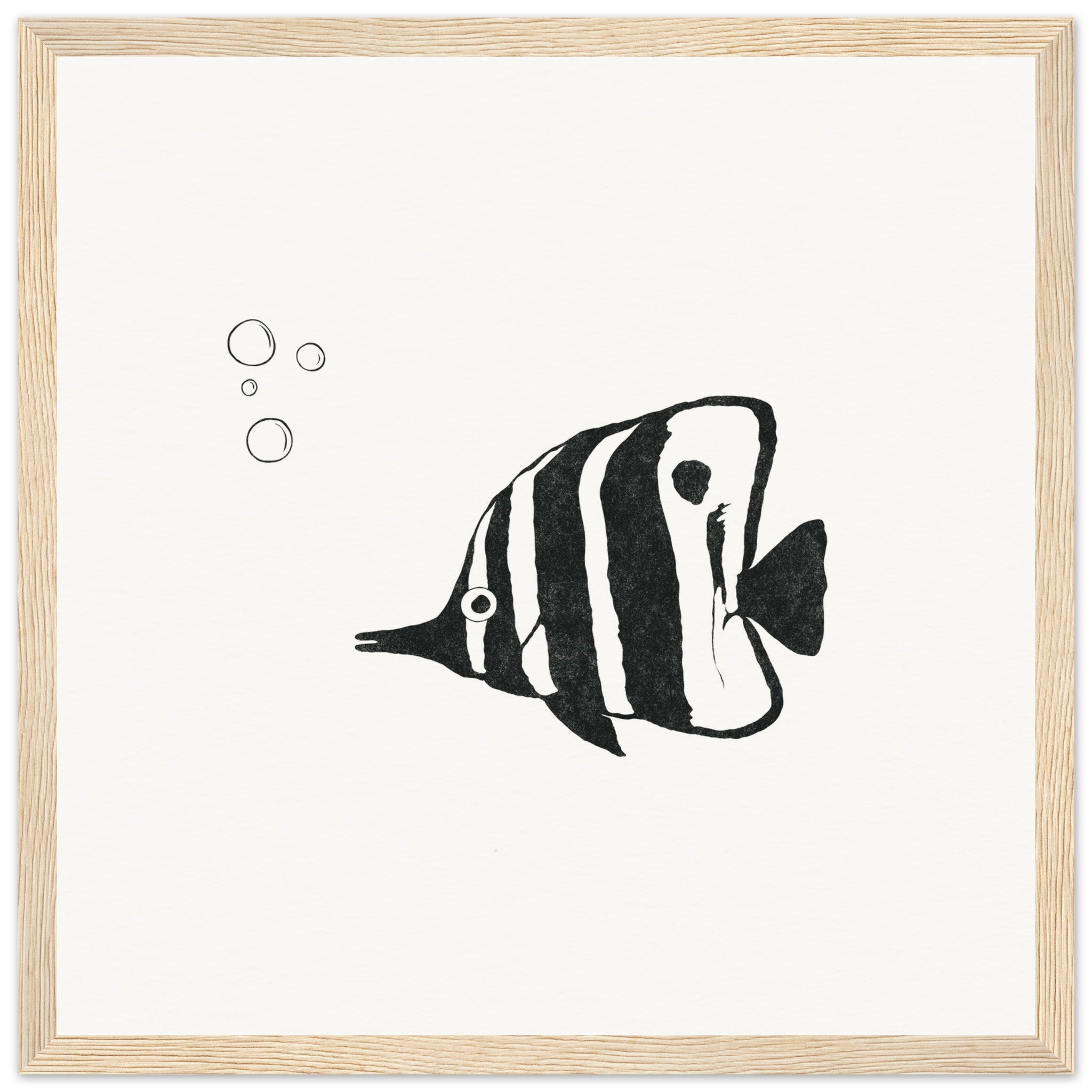 Butterfly Fish [framed print] - Minimalist Art - Barbara Gomes Arts