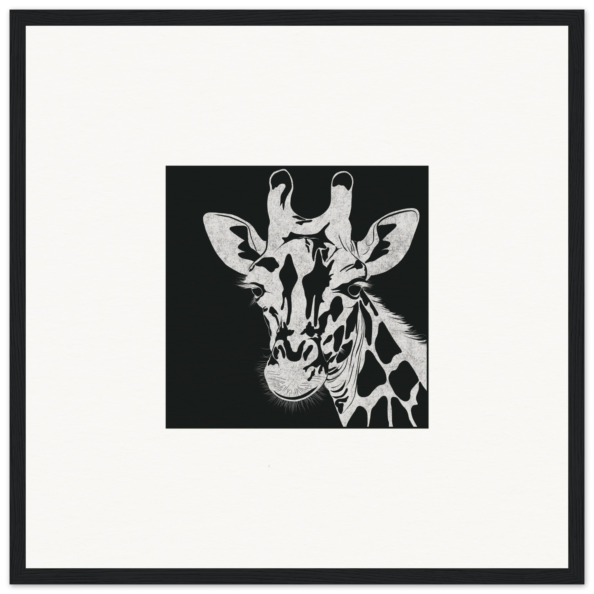 Giraffe [framed print] - Minimalist Art - Barbara Gomes Arts