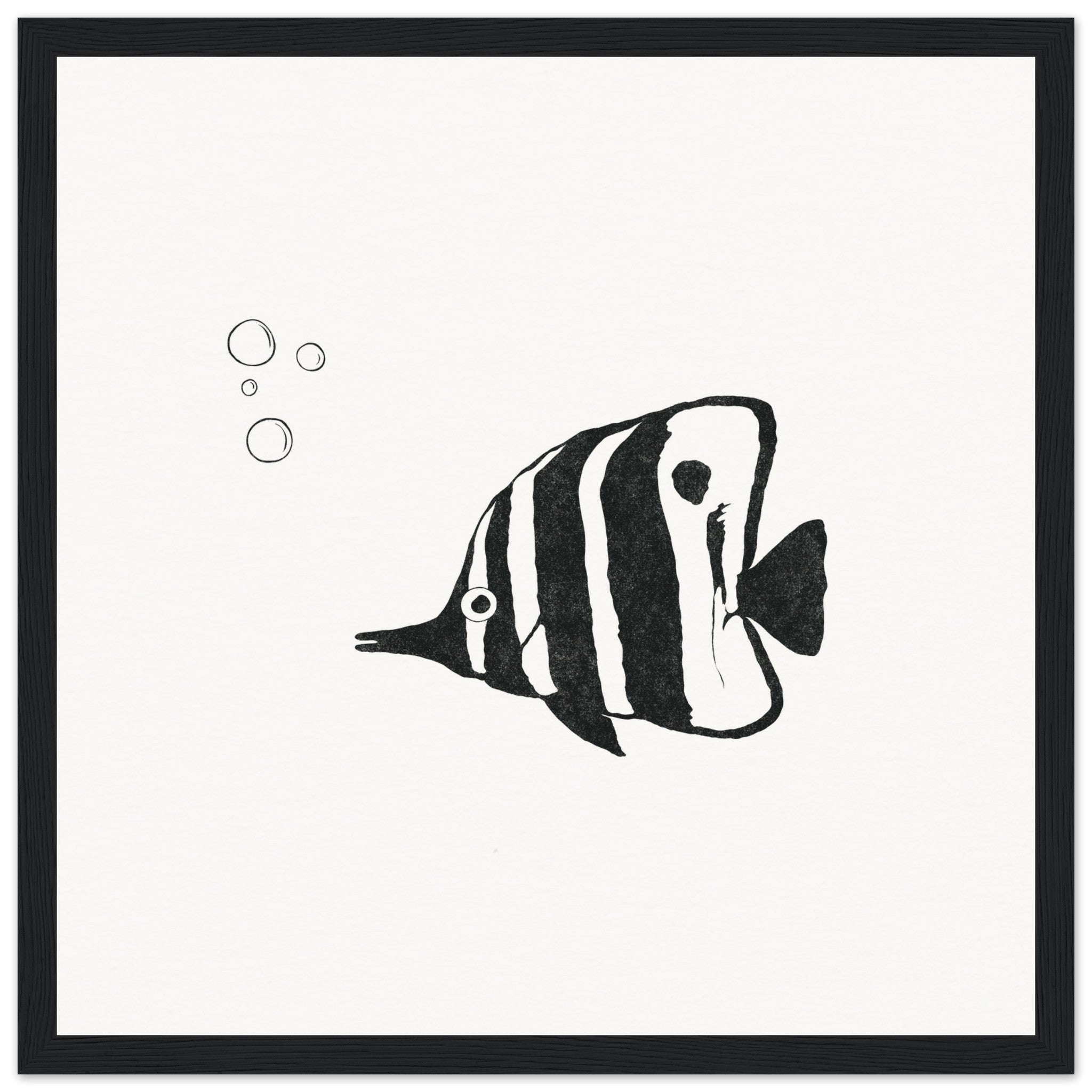 Butterfly Fish [framed print] - Minimalist Art - Barbara Gomes Arts