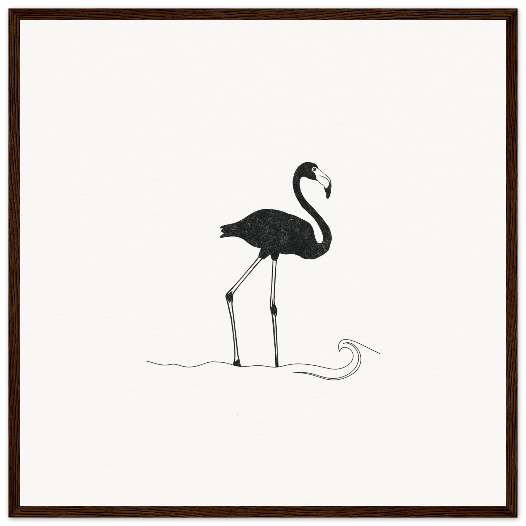 Flamingo [framed print] - Minimalist Art - Barbara Gomes Arts