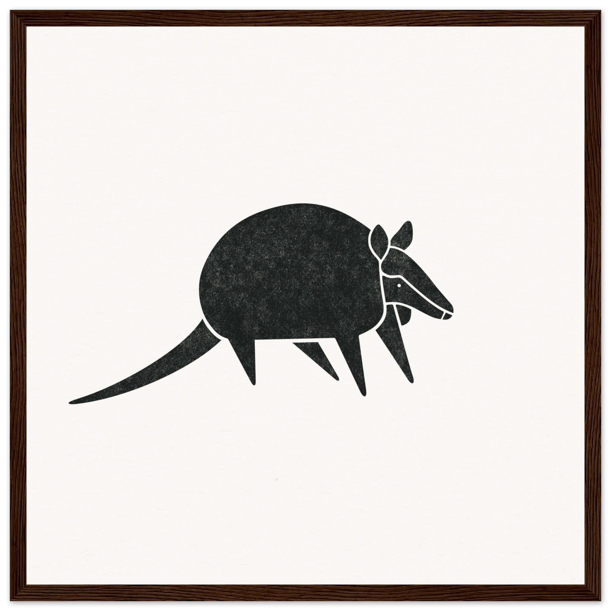 Armadillo [framed print] - Minimalist Art - Barbara Gomes Arts