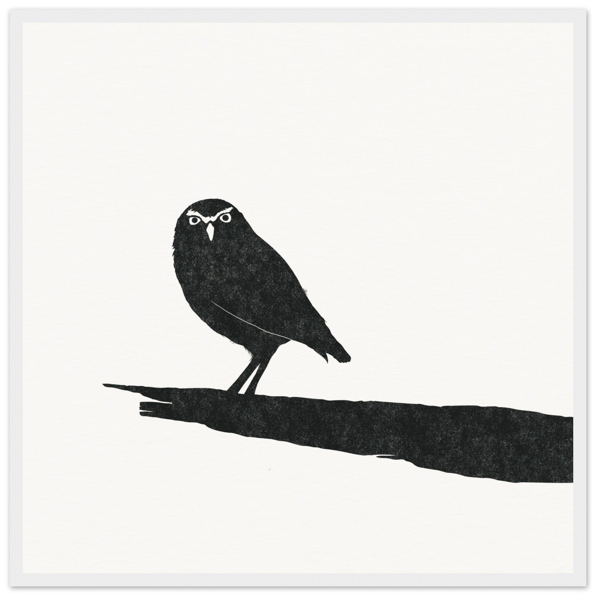 Owl [framed print] - Minimalist Art - Barbara Gomes Arts