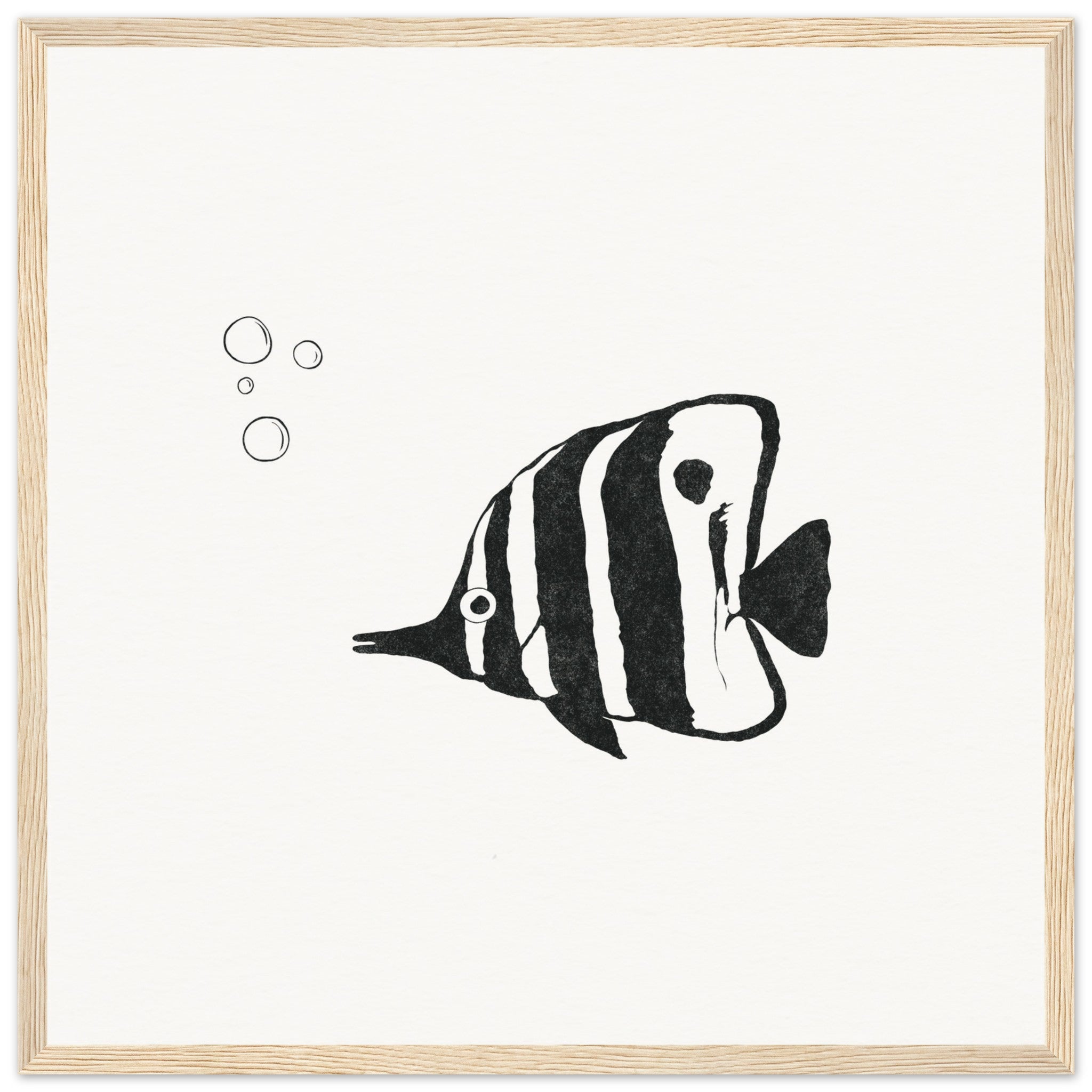 Butterfly Fish [framed print] - Minimalist Art - Barbara Gomes Arts