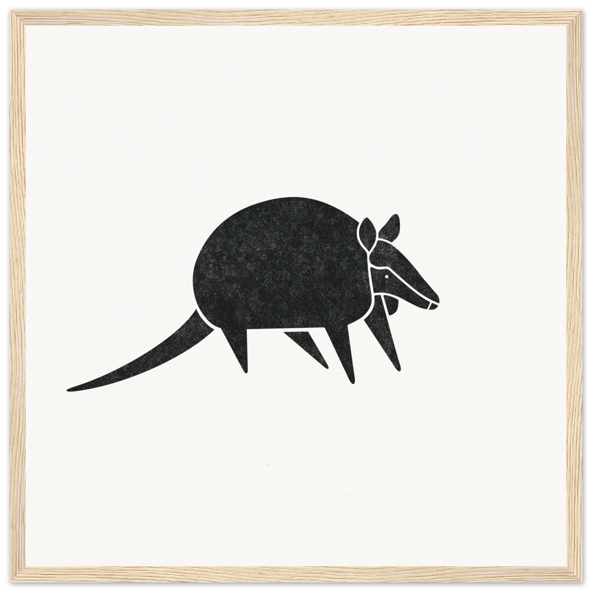 Armadillo [framed print] - Minimalist Art - Barbara Gomes Arts