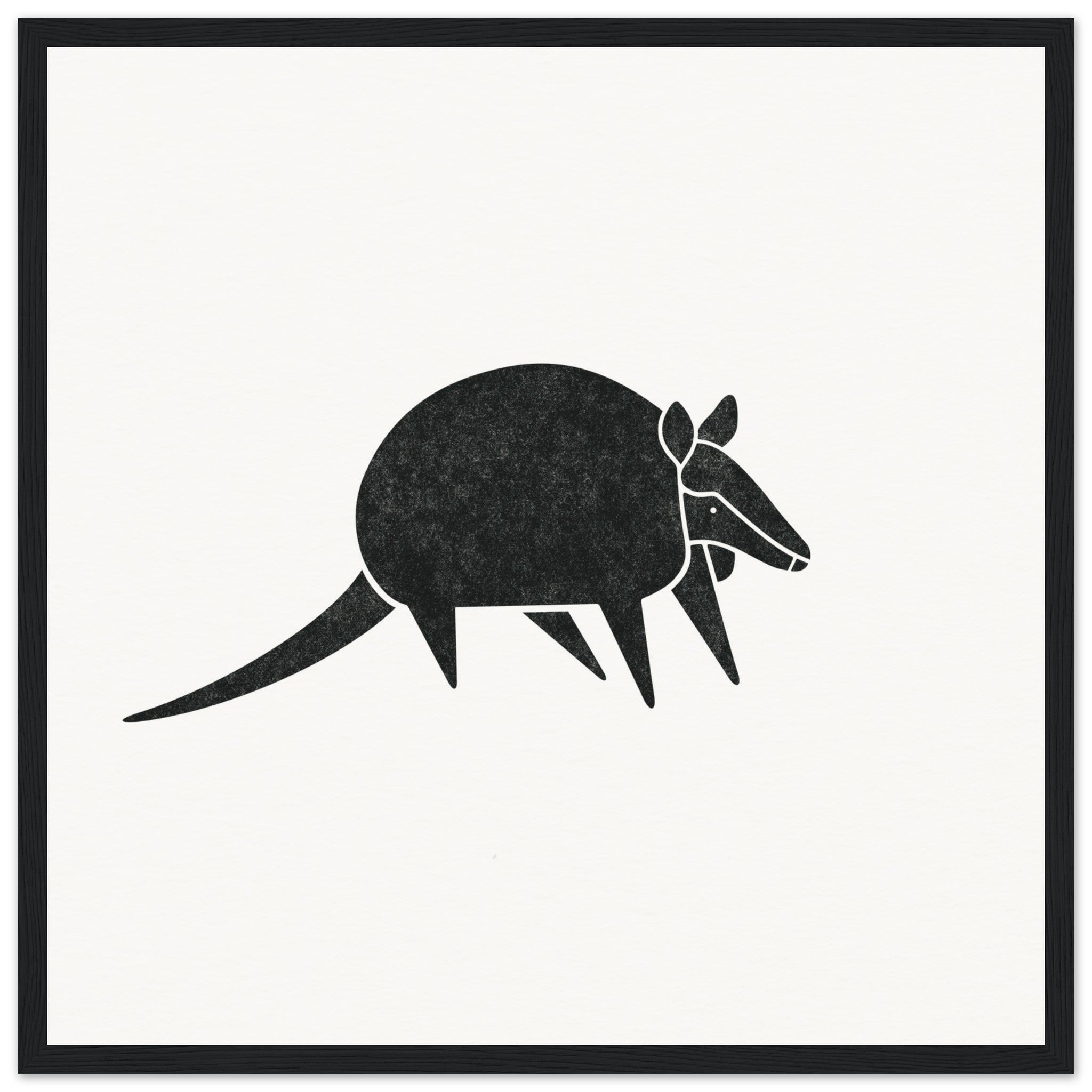 Armadillo [framed print] - Minimalist Art - Barbara Gomes Arts