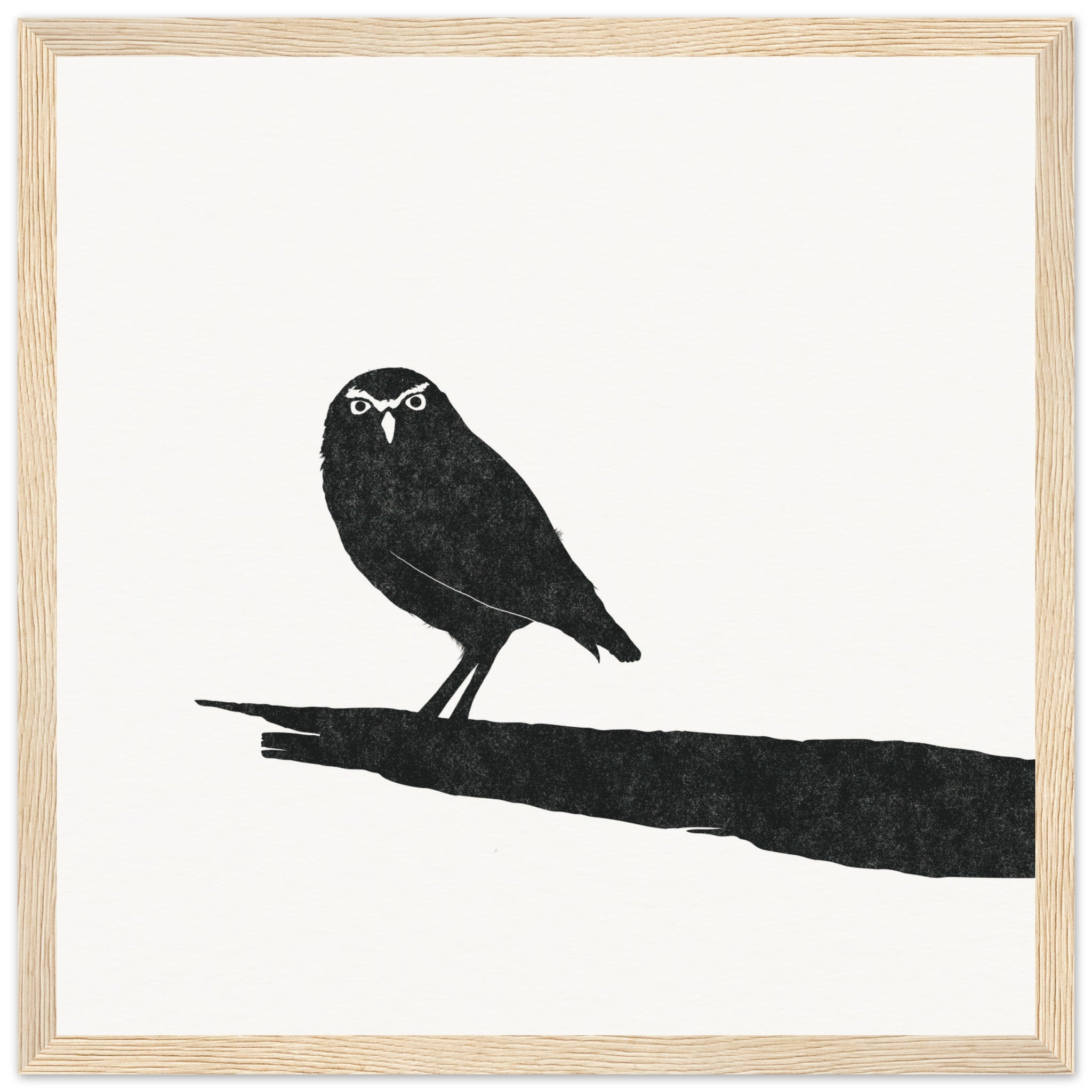 Owl [framed print] - Minimalist Art - Barbara Gomes Arts