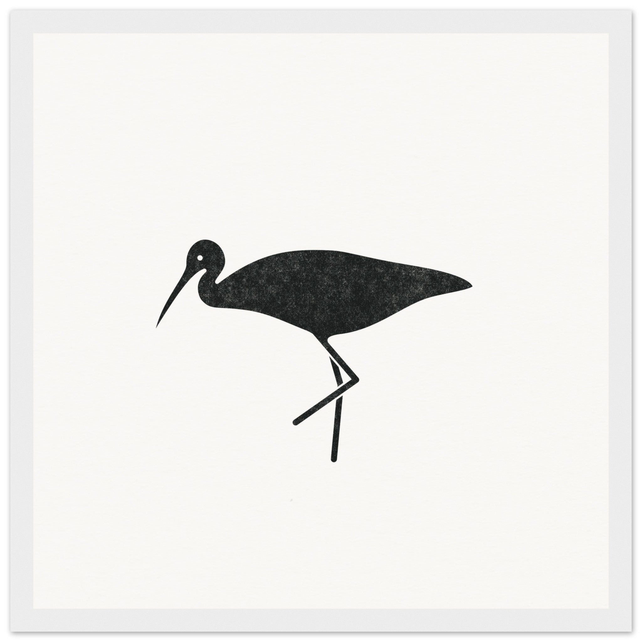 Limpkin III [framed print] - Minimalist Art - Barbara Gomes Arts