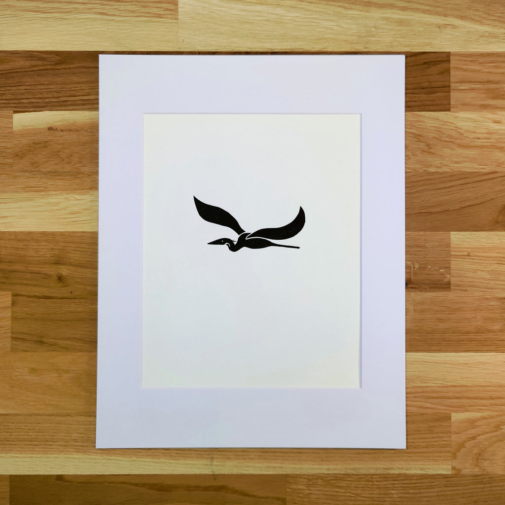 Blue Heron in Flight   Barbara Gomes Arts