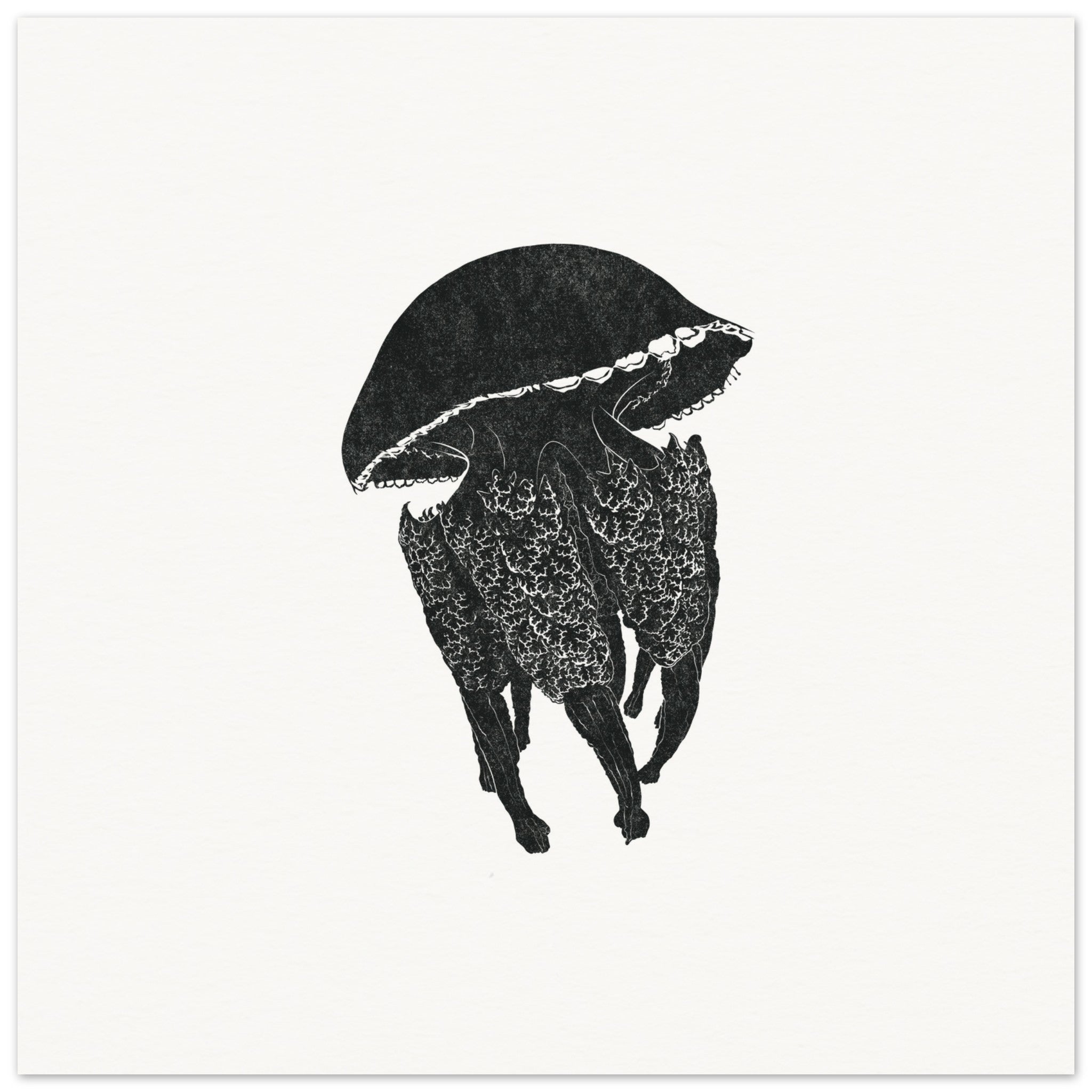 Jellyfish [unframed poster] - Minimalist Art - Barbara Gomes Arts