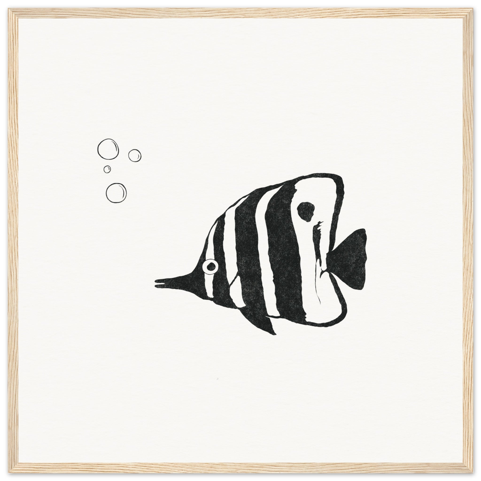 Butterfly Fish [framed print] - Minimalist Art - Barbara Gomes Arts