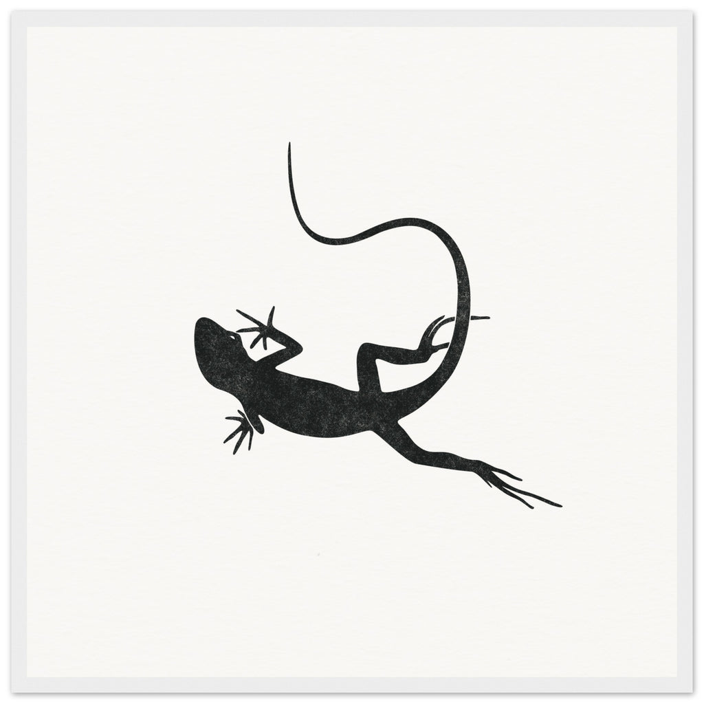 Gecko [framed print] - Minimalist Art - Barbara Gomes Arts