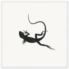Gecko [framed print] - Minimalist Art - Barbara Gomes Arts