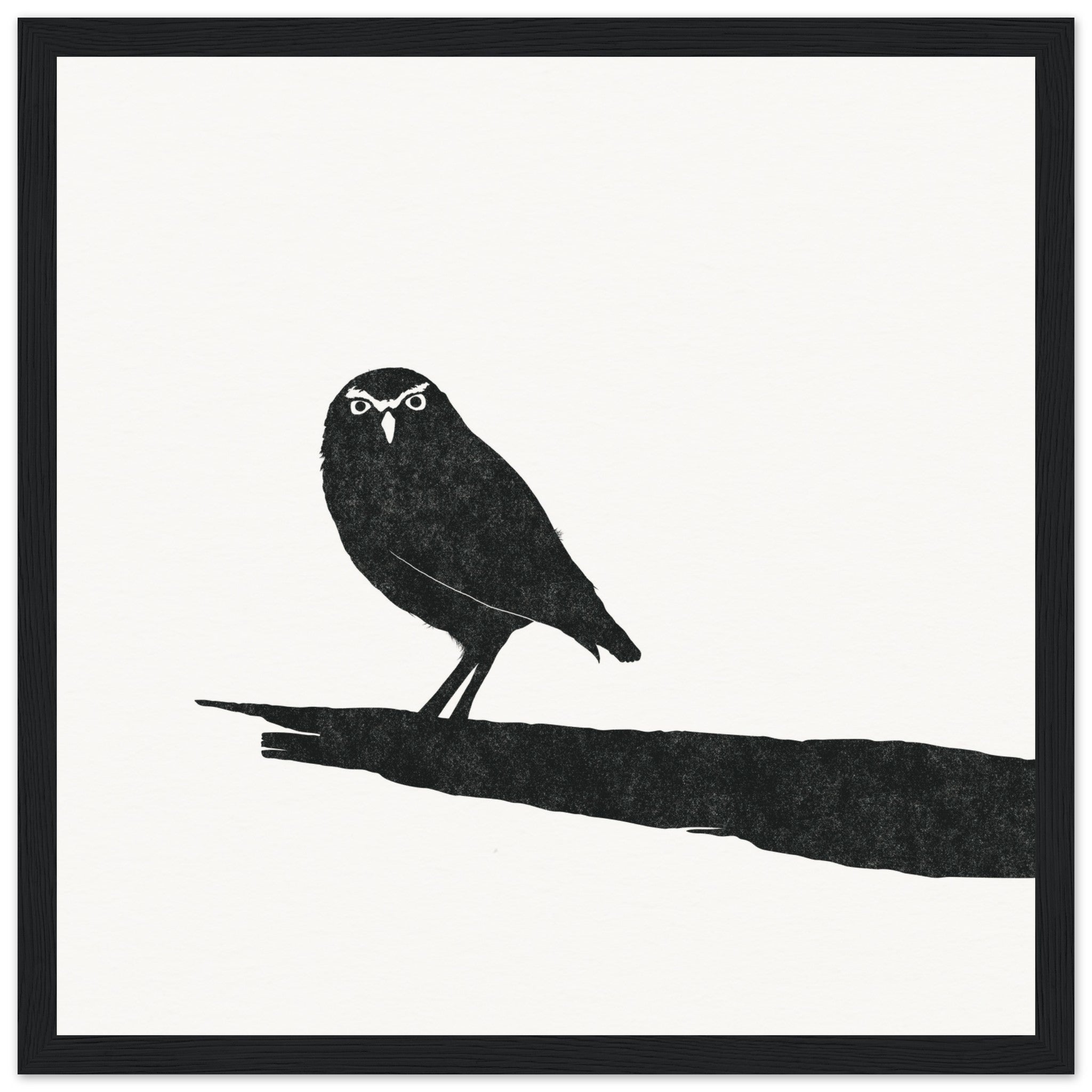 Owl [framed print] - Minimalist Art - Barbara Gomes Arts