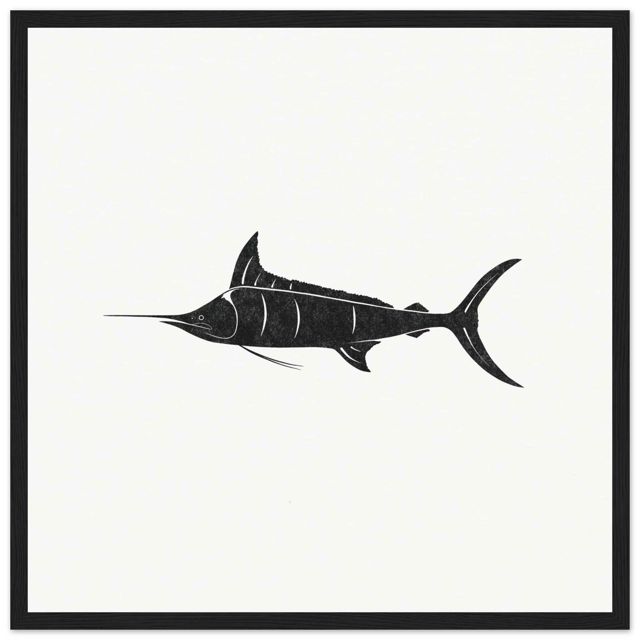 Marlin Fish [framed print] - Minimalist Art - Barbara Gomes Arts