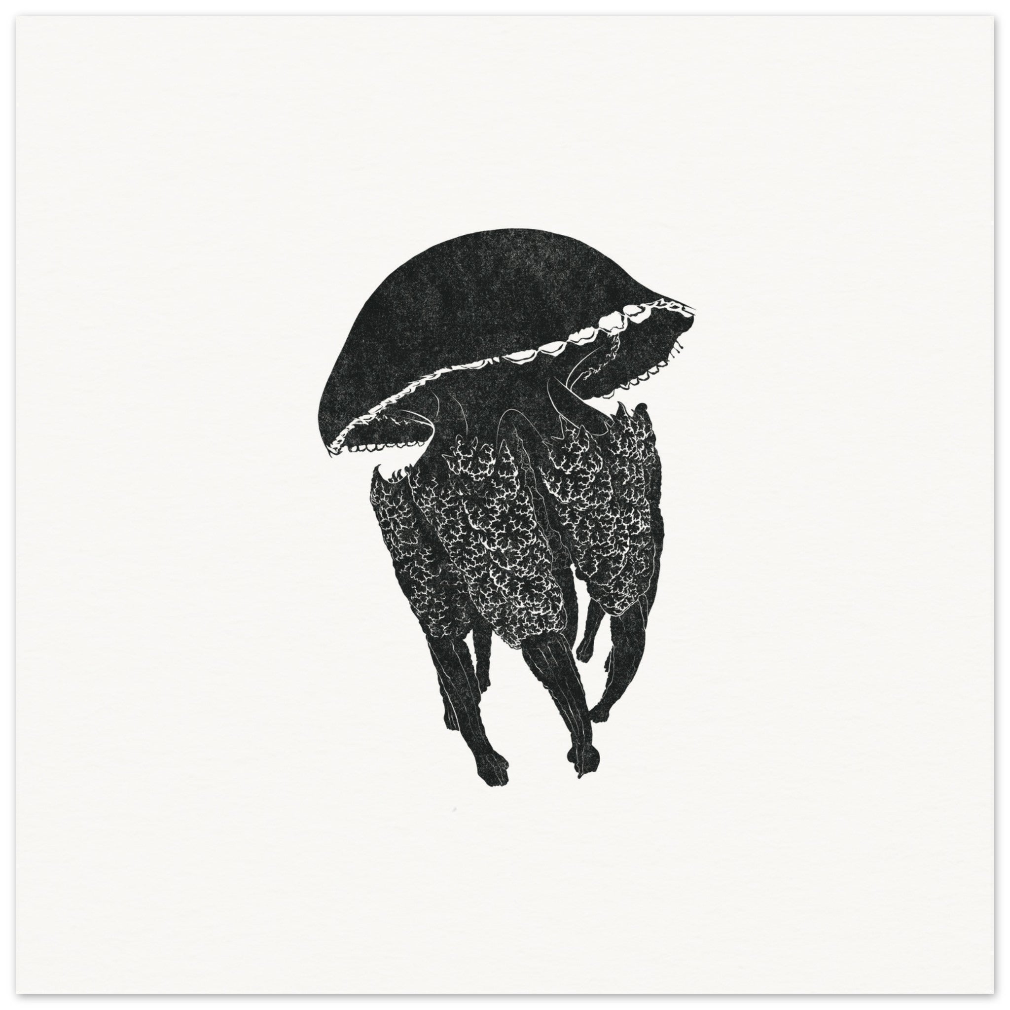 Jellyfish [unframed poster] - Minimalist Art - Barbara Gomes Arts