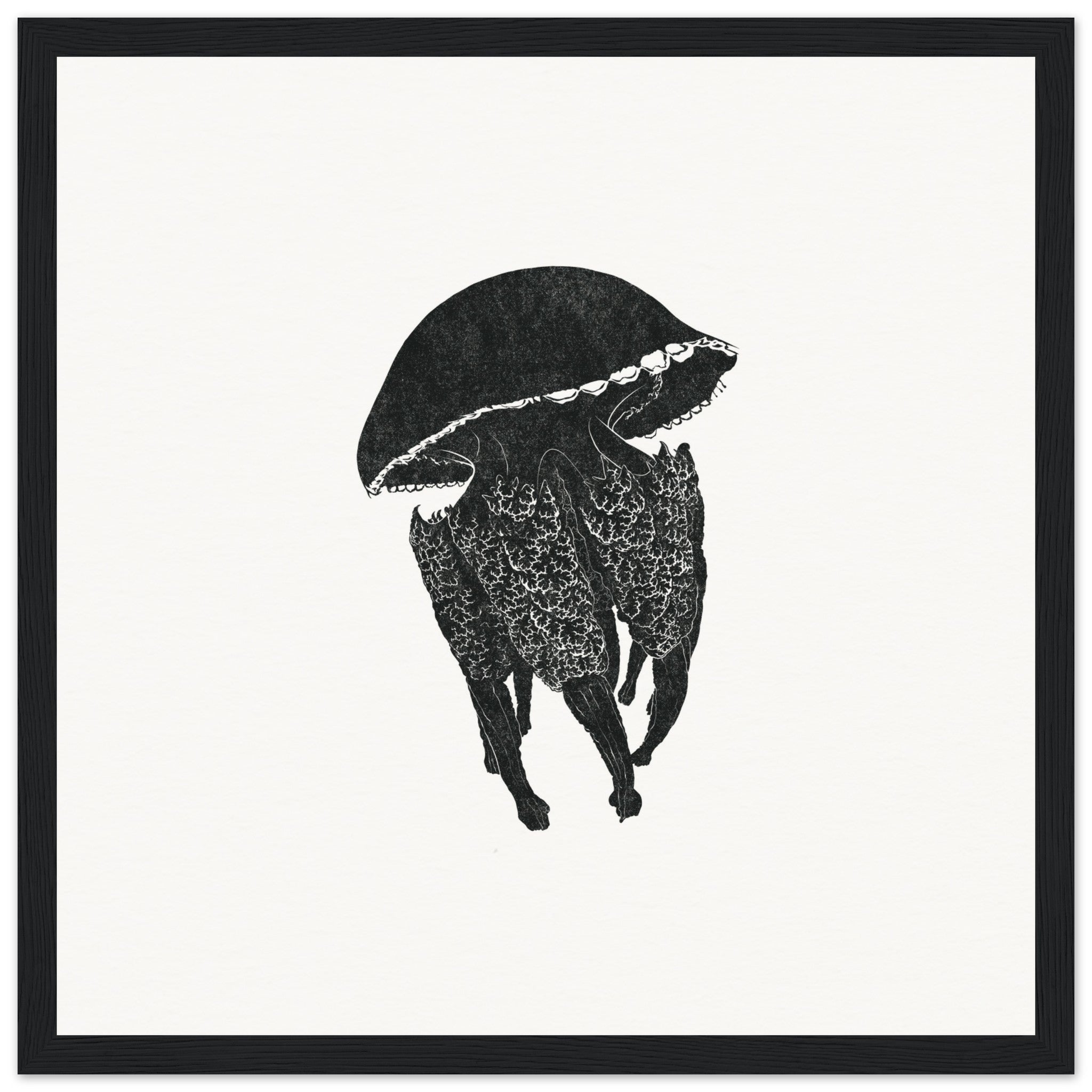 Jellyfish [framed print] - Minimalist Art - Barbara Gomes Arts