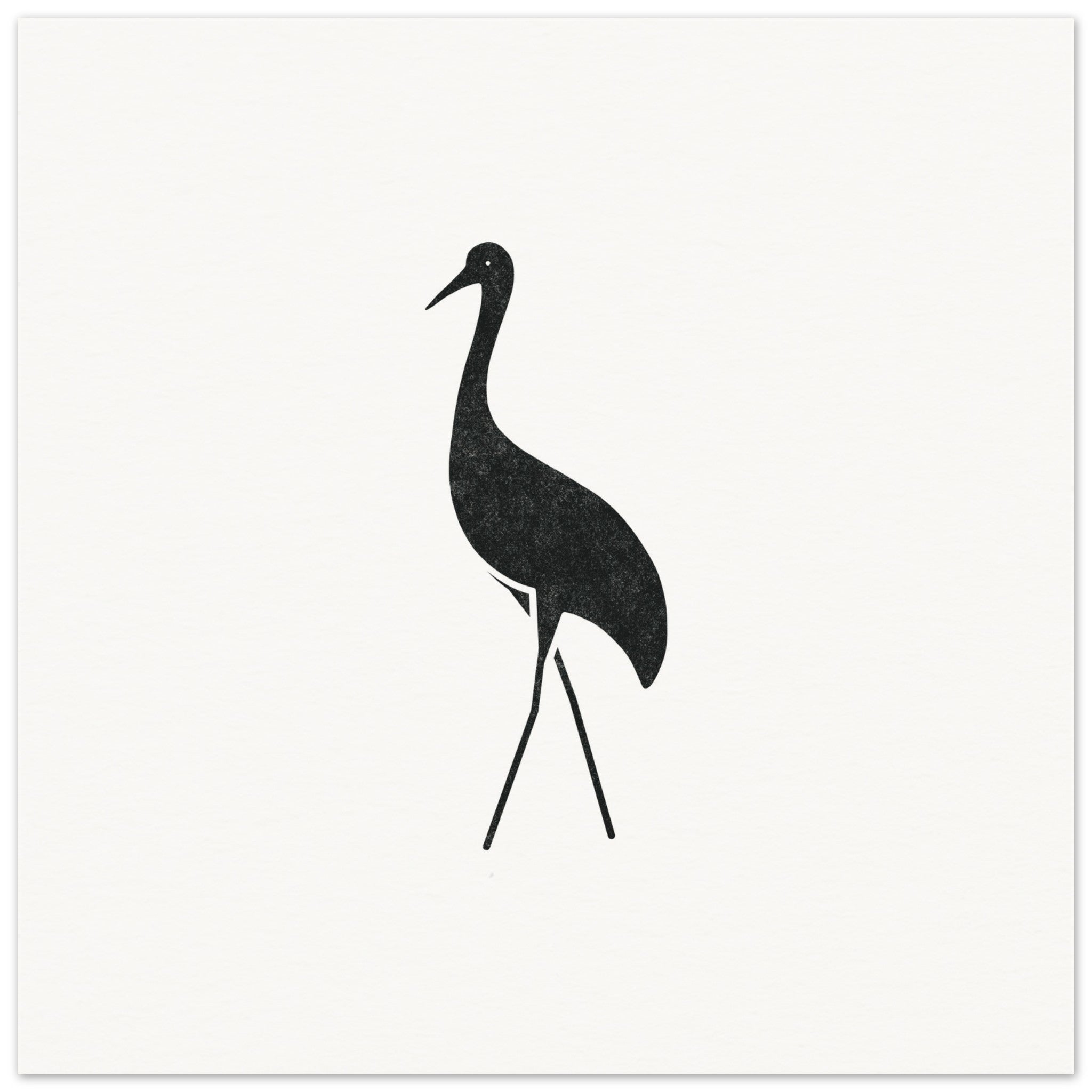 Sandhill Crane [unframed poster] - Minimalist Art - Barbara Gomes Arts