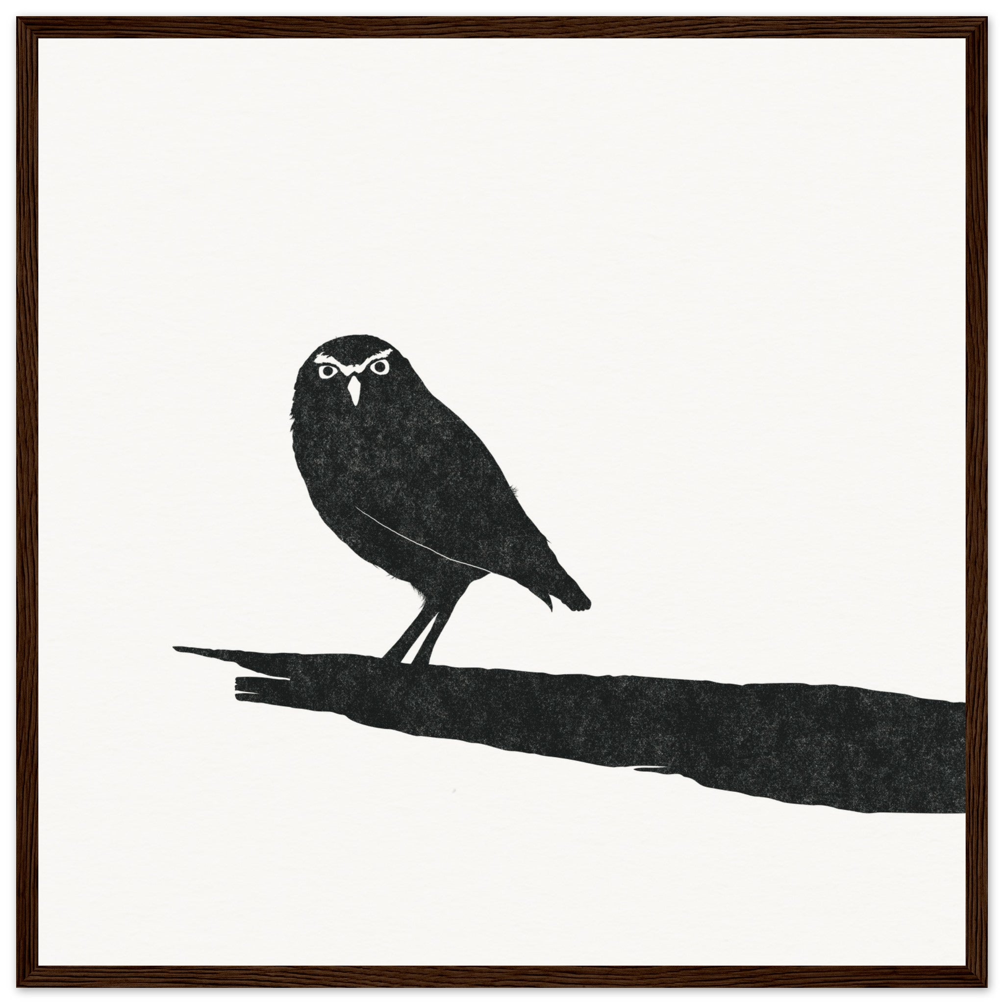 Owl [framed print] - Minimalist Art - Barbara Gomes Arts