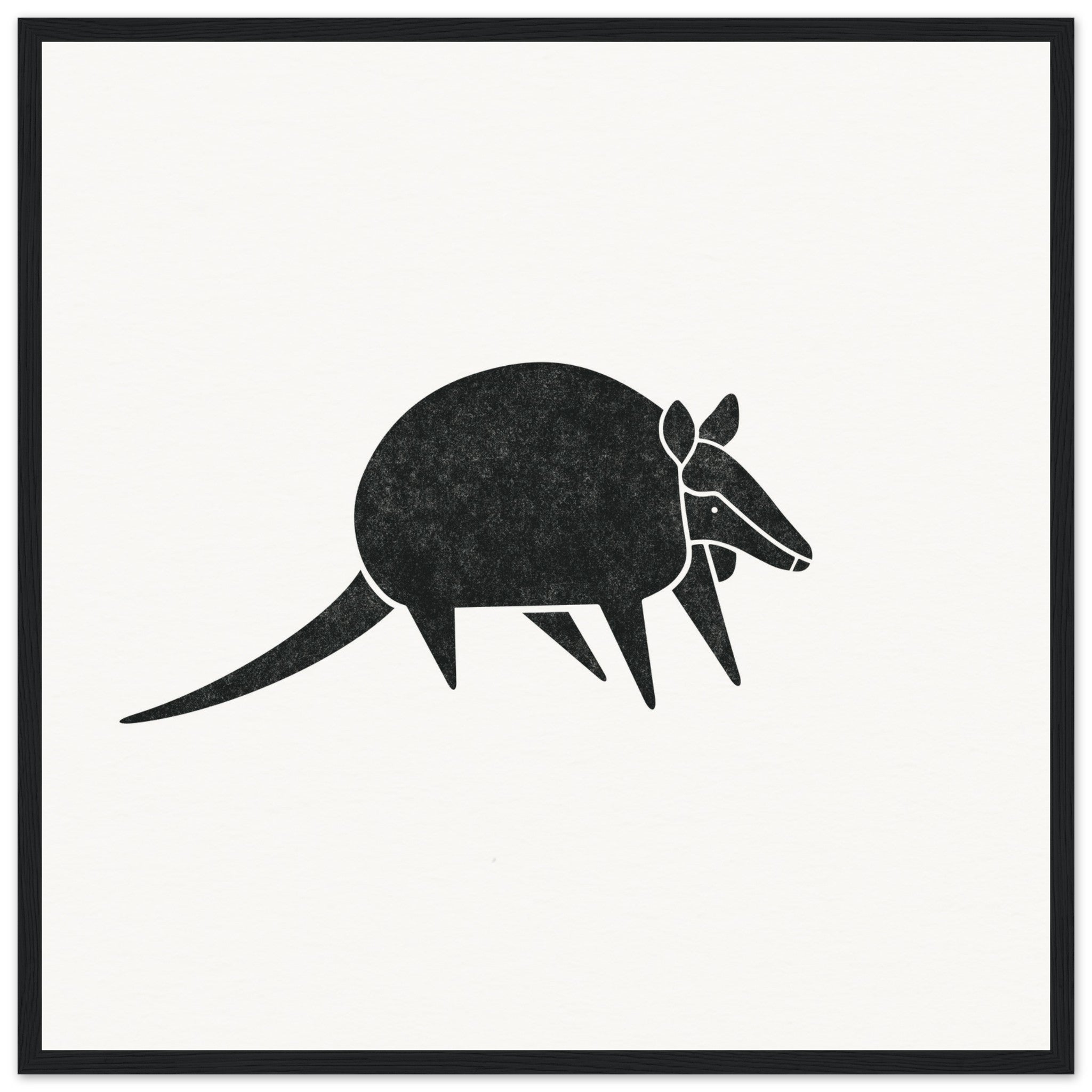 Armadillo [framed print] - Minimalist Art - Barbara Gomes Arts