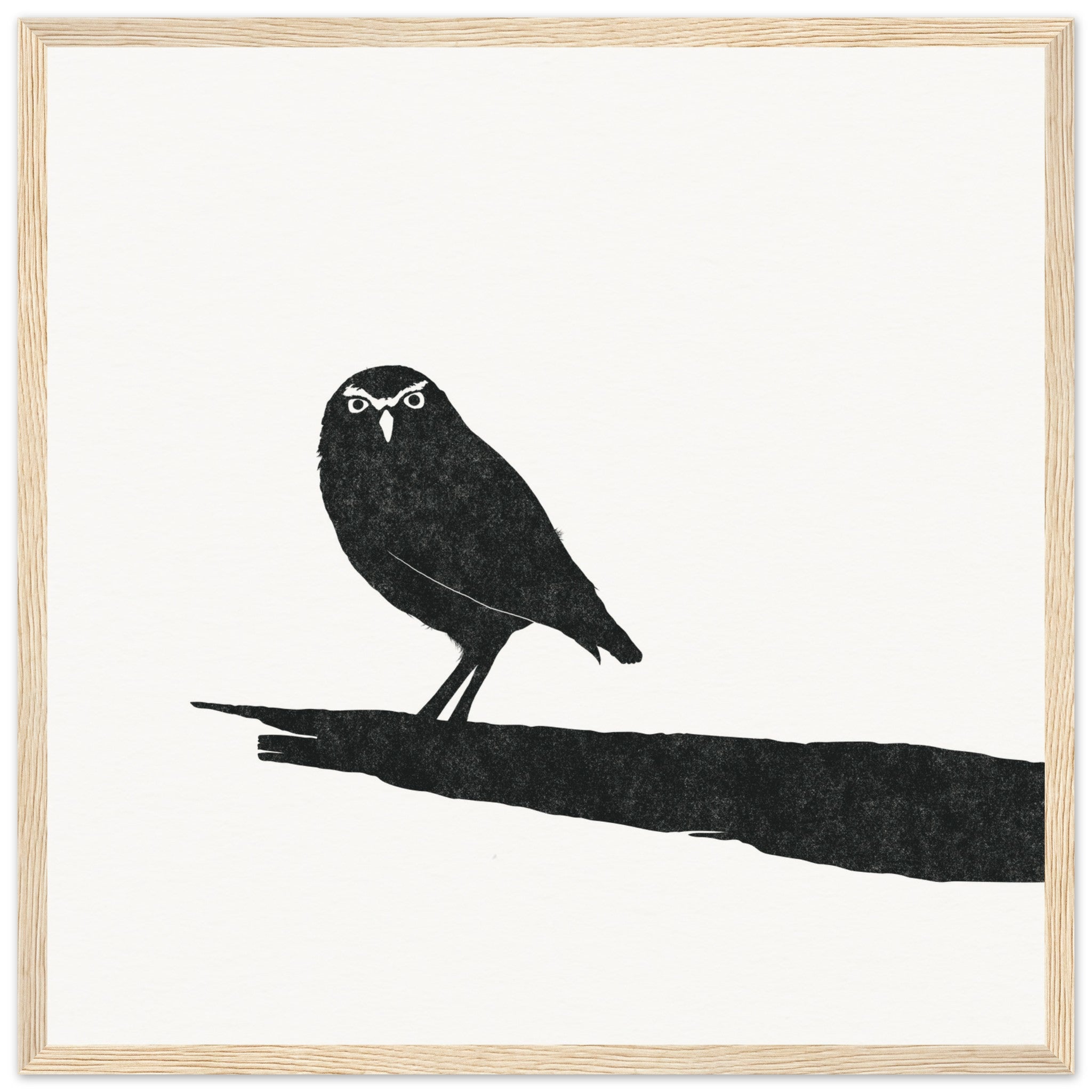 Owl [framed print] - Minimalist Art - Barbara Gomes Arts