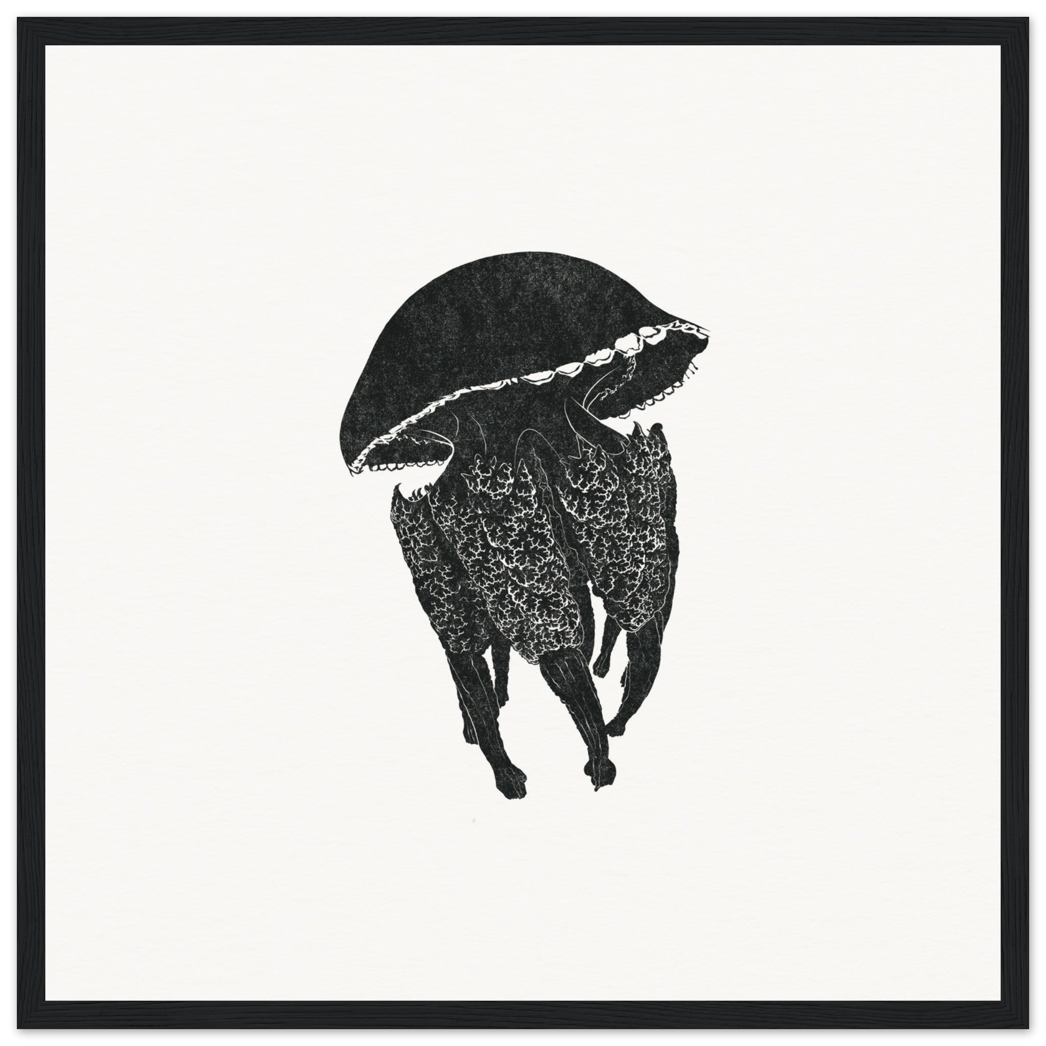 Jellyfish [framed print] - Minimalist Art - Barbara Gomes Arts