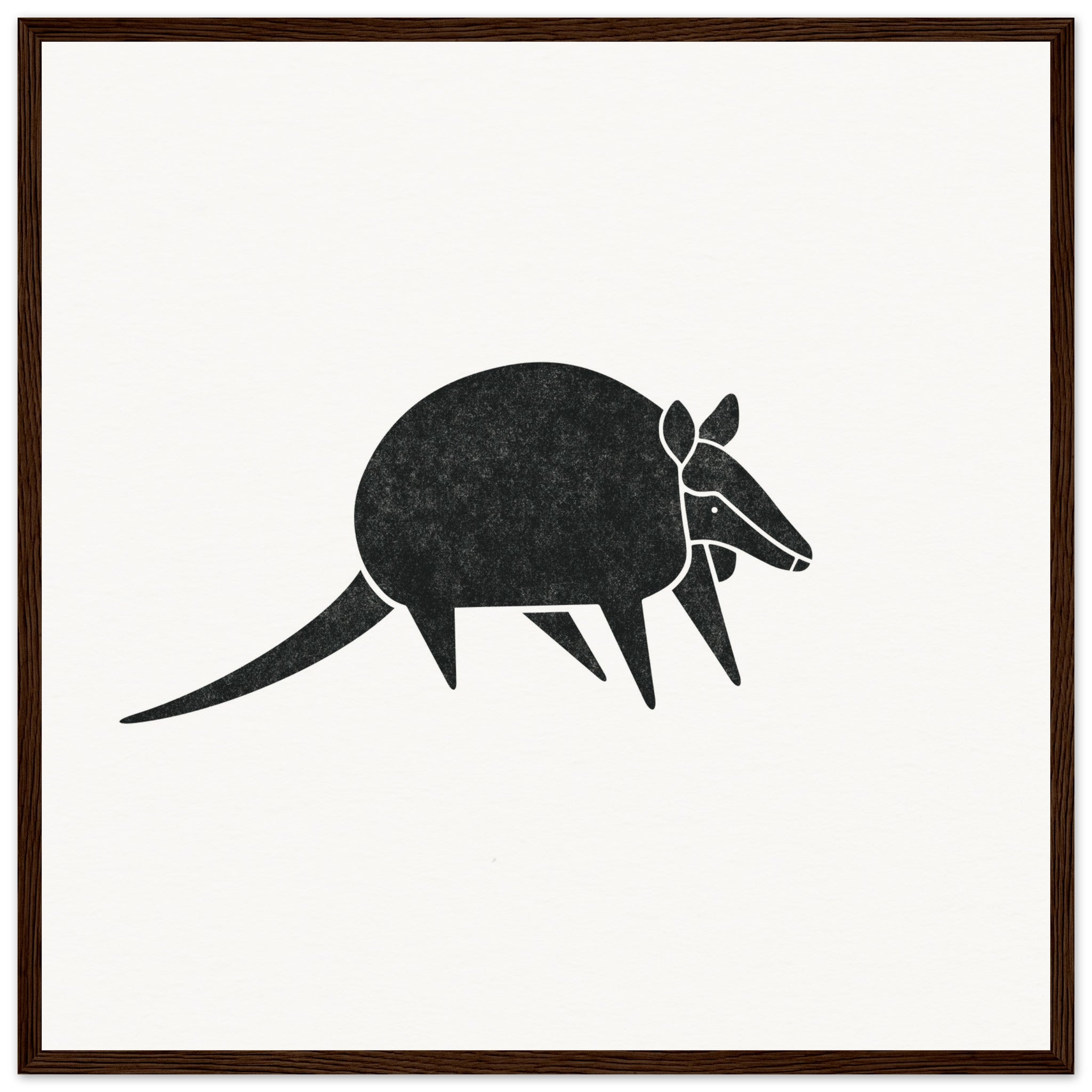 Armadillo [framed print] - Minimalist Art - Barbara Gomes Arts