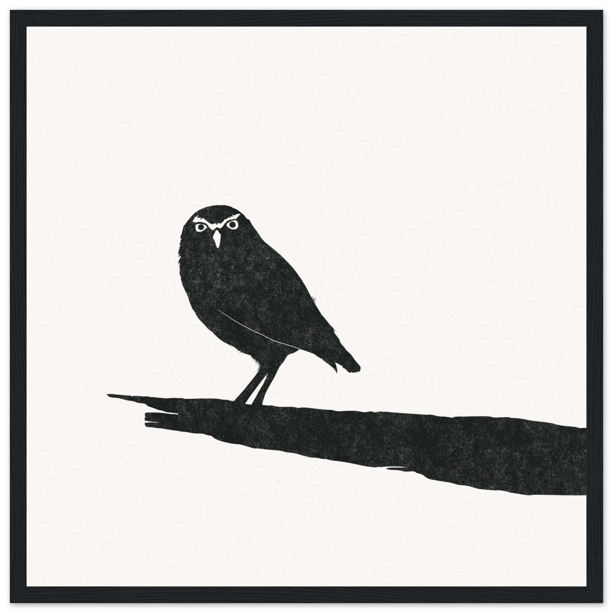 Owl [framed print] - Minimalist Art - Barbara Gomes Arts