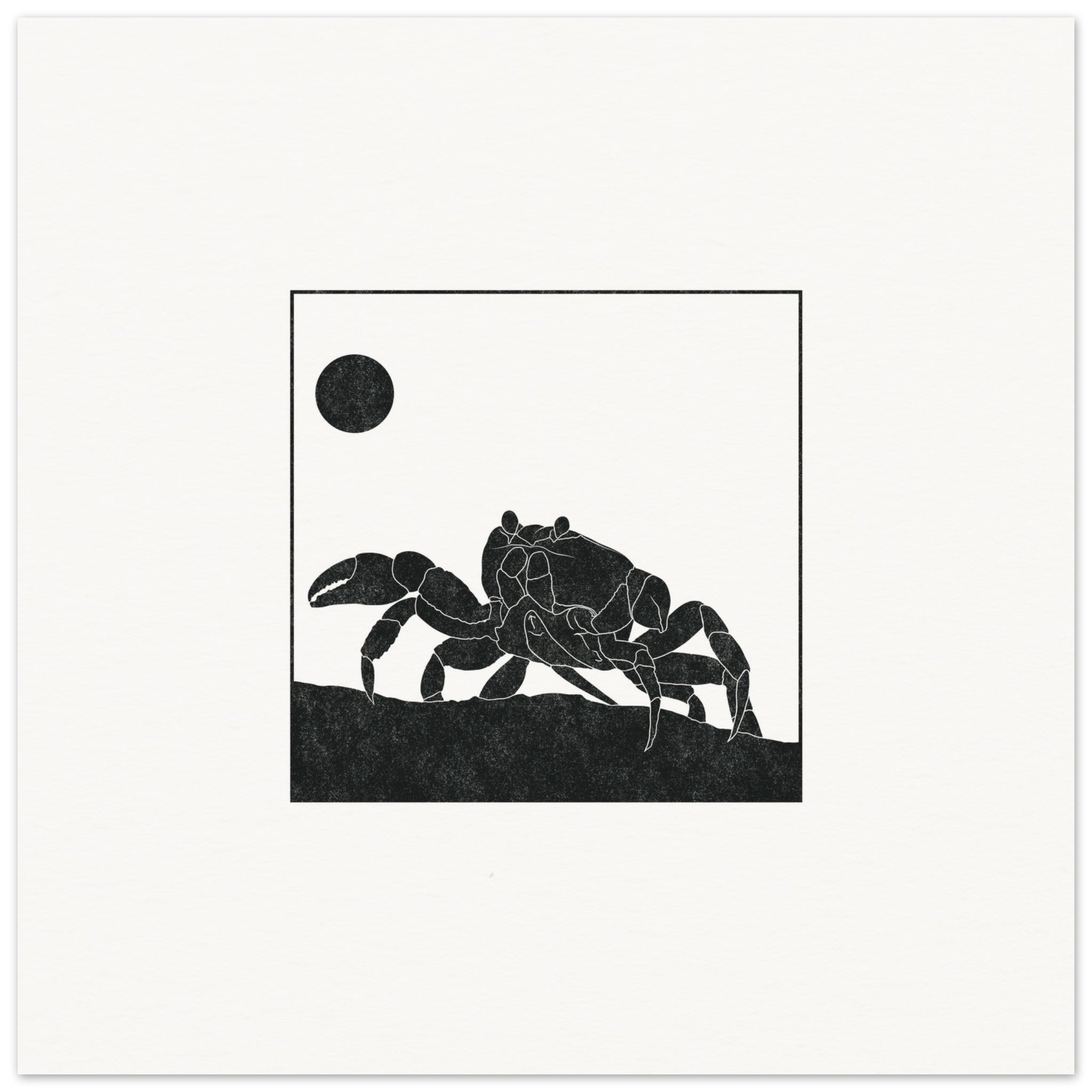 Crab [unframed poster] - Minimalist Art - Barbara Gomes Arts