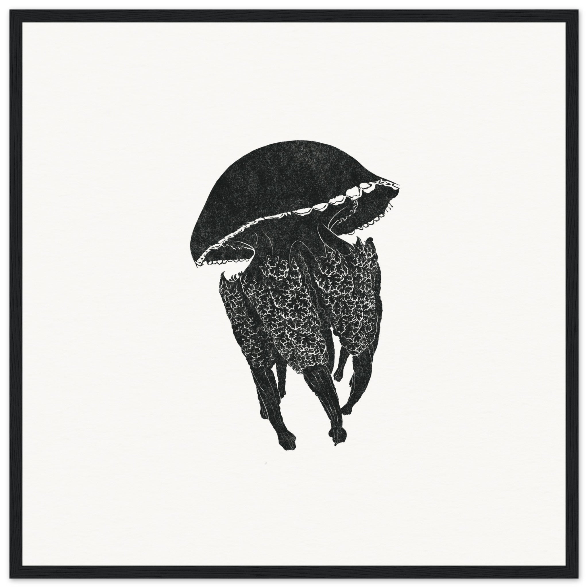 Jellyfish [framed print] - Minimalist Art - Barbara Gomes Arts