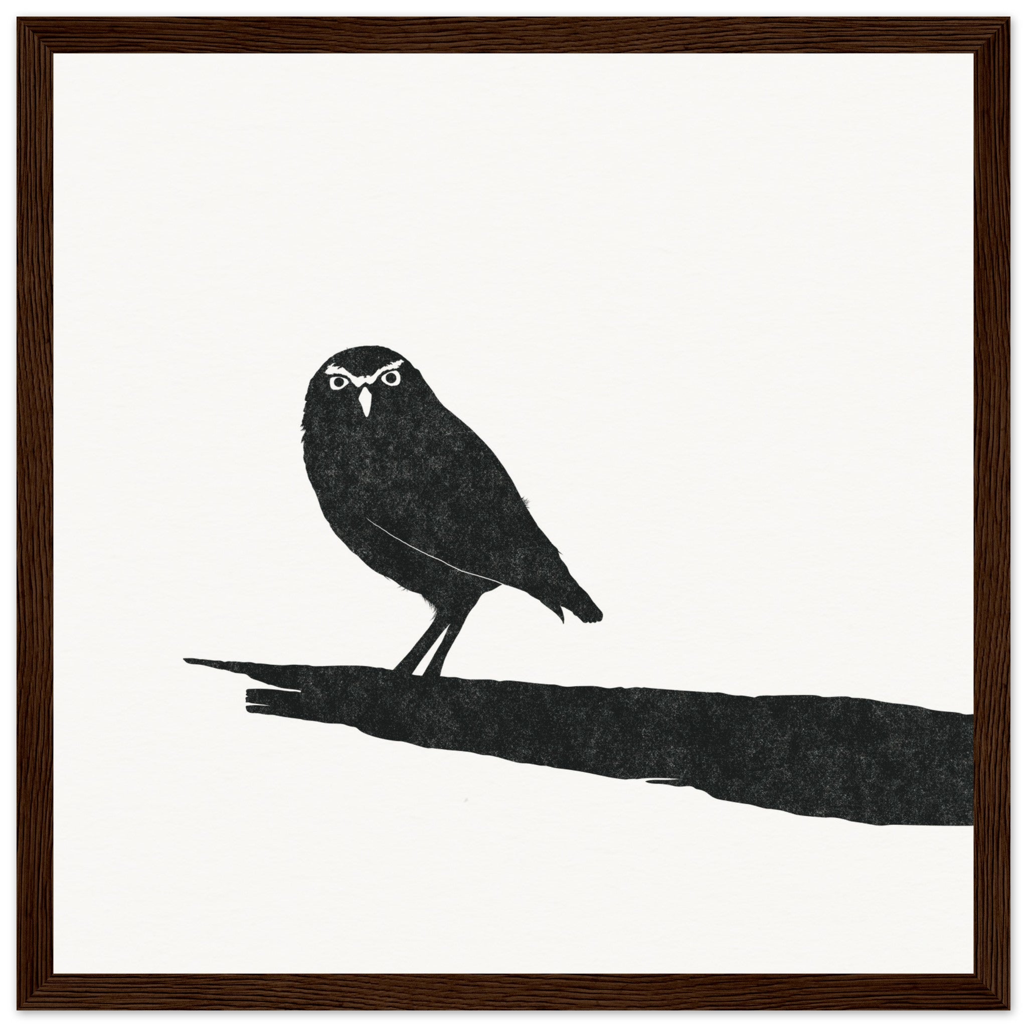 Owl [framed print] - Minimalist Art - Barbara Gomes Arts