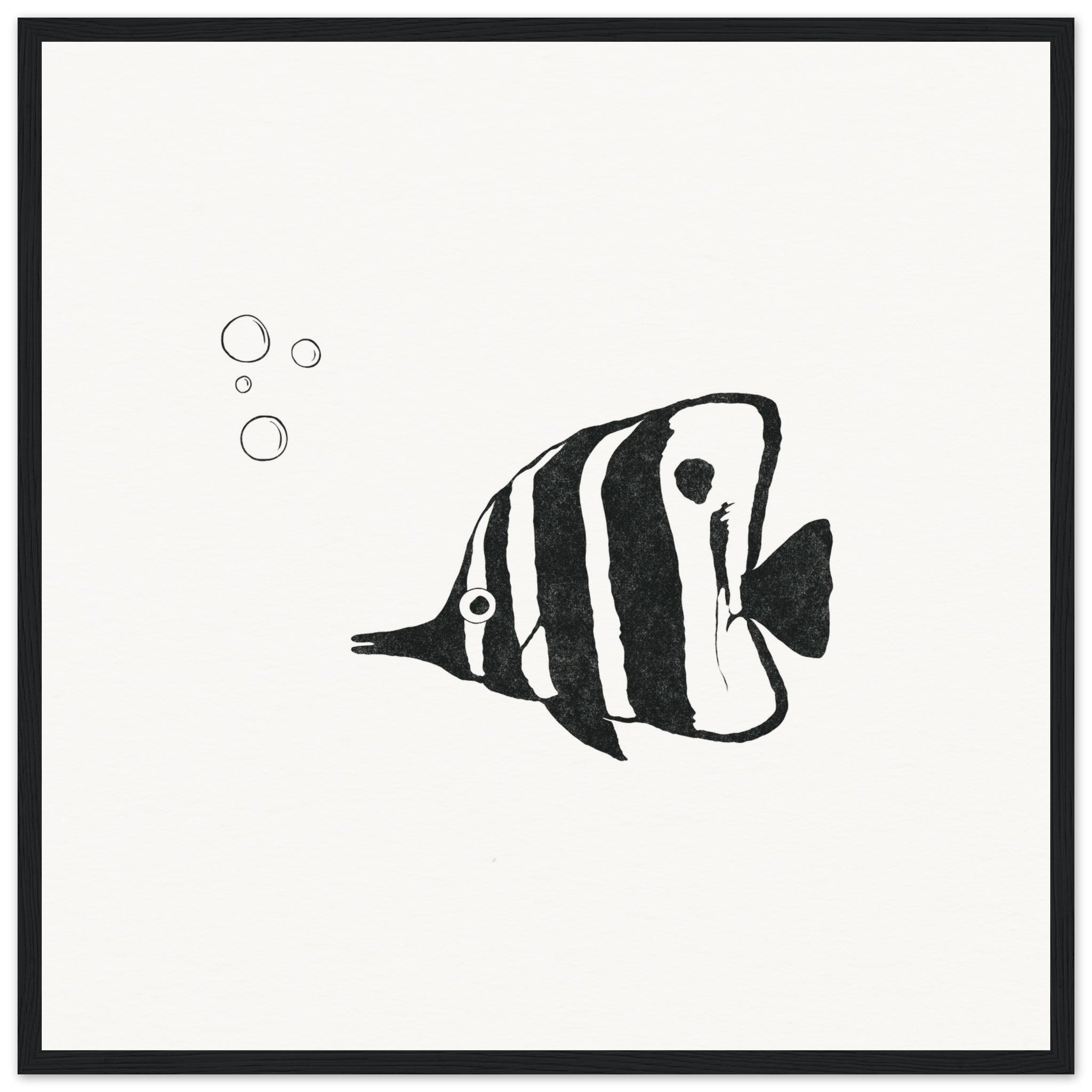 Butterfly Fish [framed print] - Minimalist Art - Barbara Gomes Arts