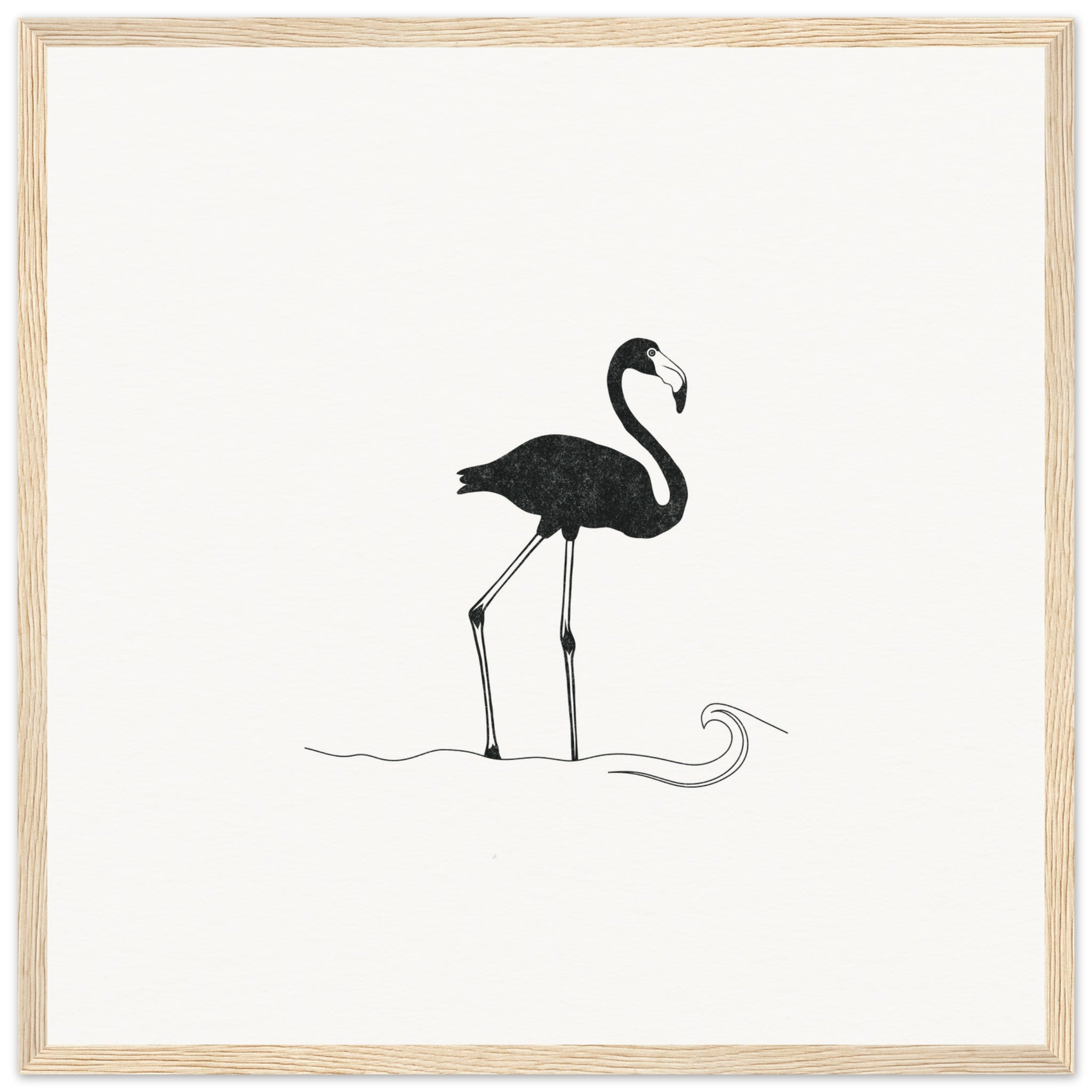 Flamingo [framed print] - Minimalist Art - Barbara Gomes Arts