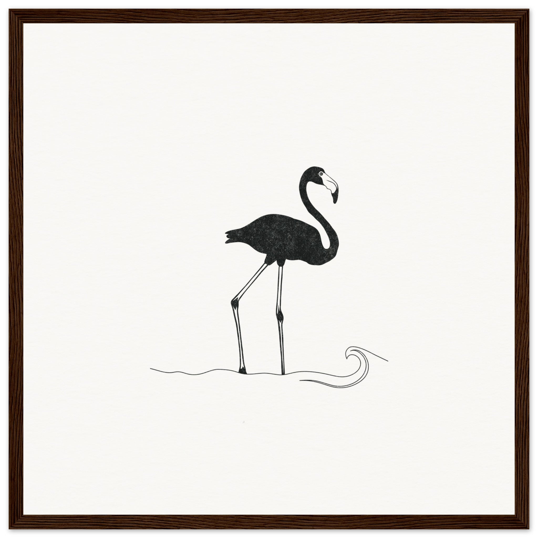 Flamingo [framed print] - Minimalist Art - Barbara Gomes Arts