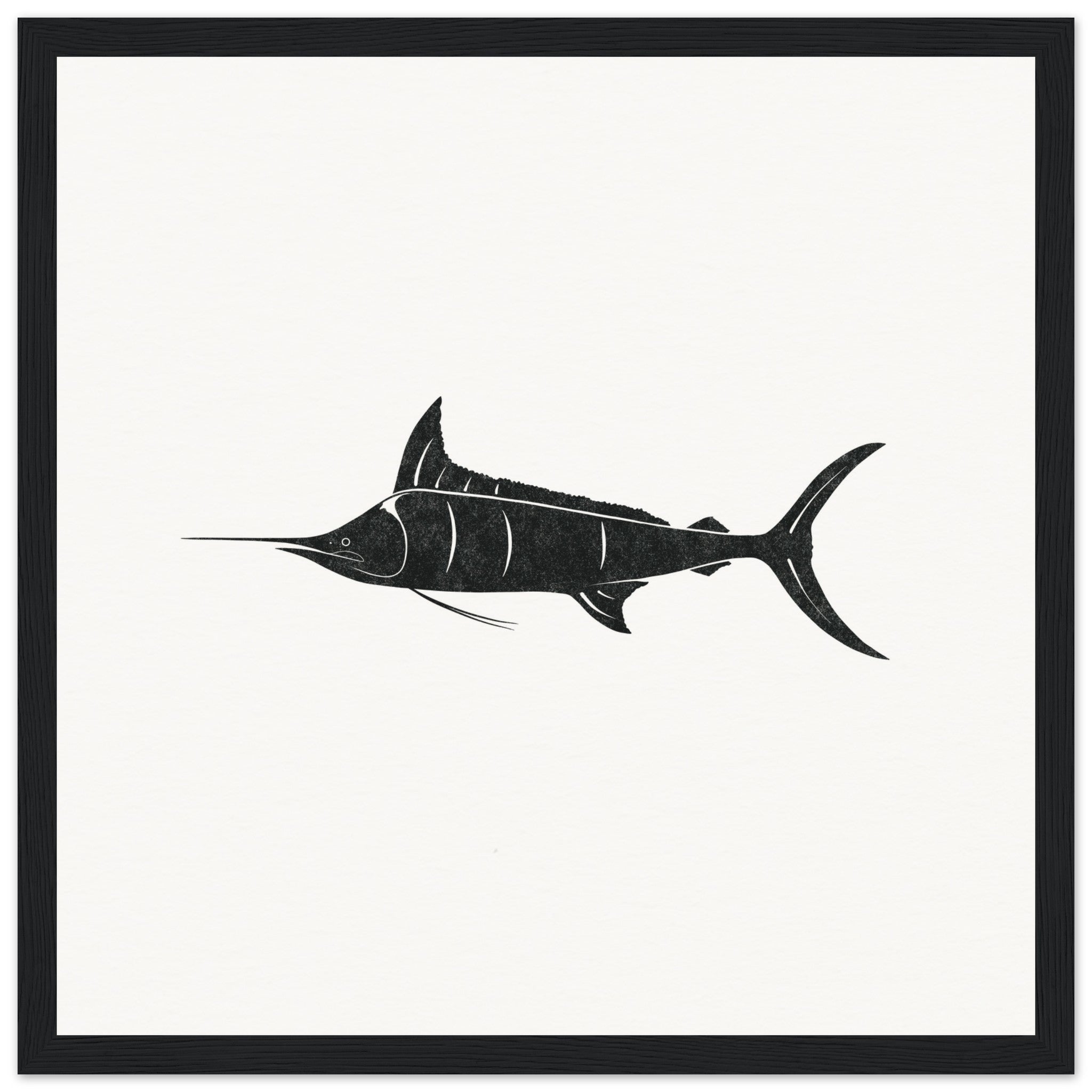 Marlin Fish [framed print] - Minimalist Art - Barbara Gomes Arts