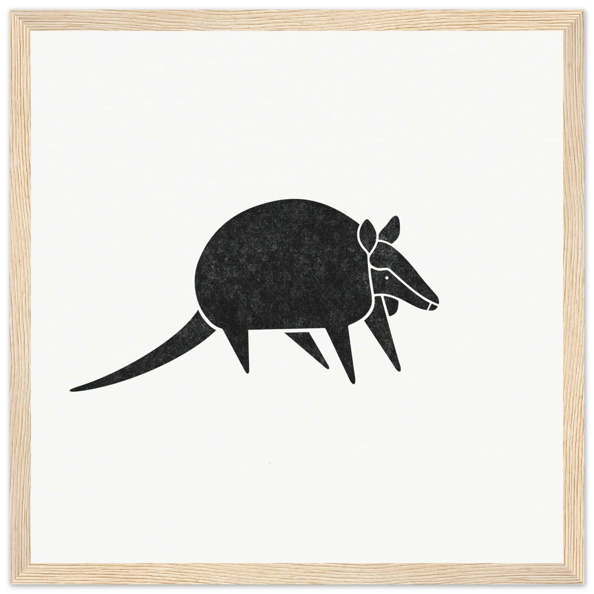 Armadillo [framed print] - Minimalist Art - Barbara Gomes Arts