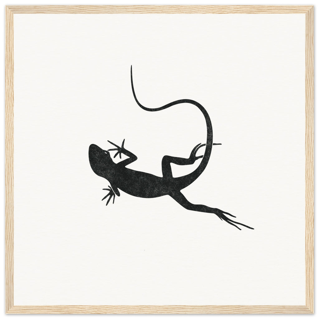 Gecko [framed print] - Minimalist Art - Barbara Gomes Arts