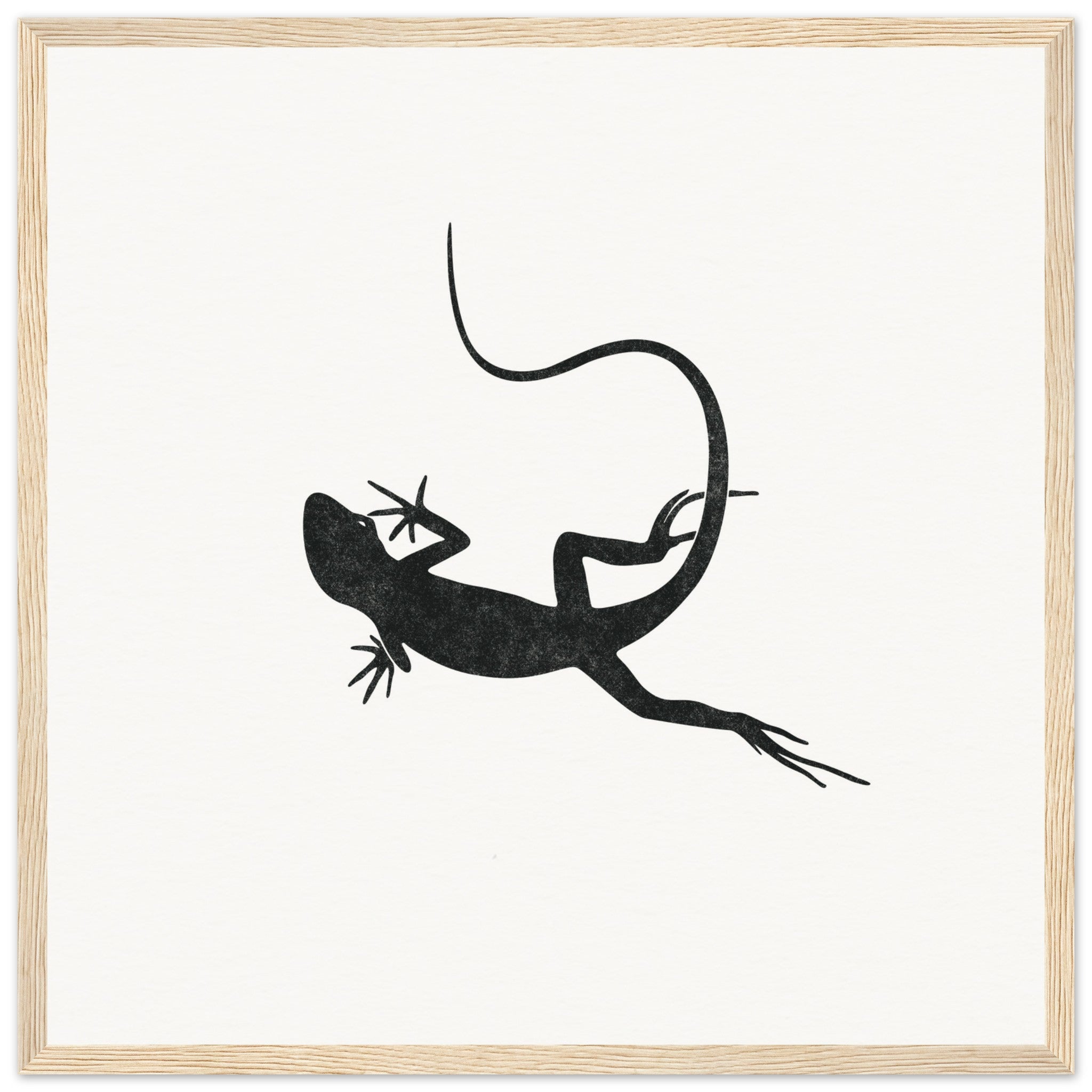 Gecko [framed print] - Minimalist Art - Barbara Gomes Arts