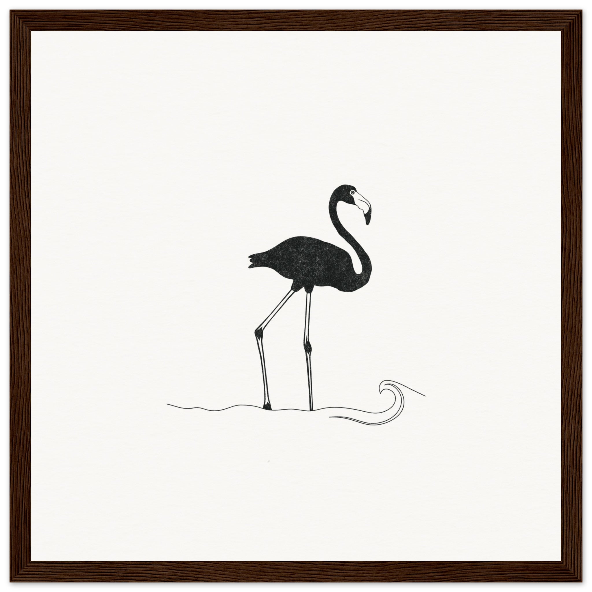 Flamingo [framed print] - Minimalist Art - Barbara Gomes Arts