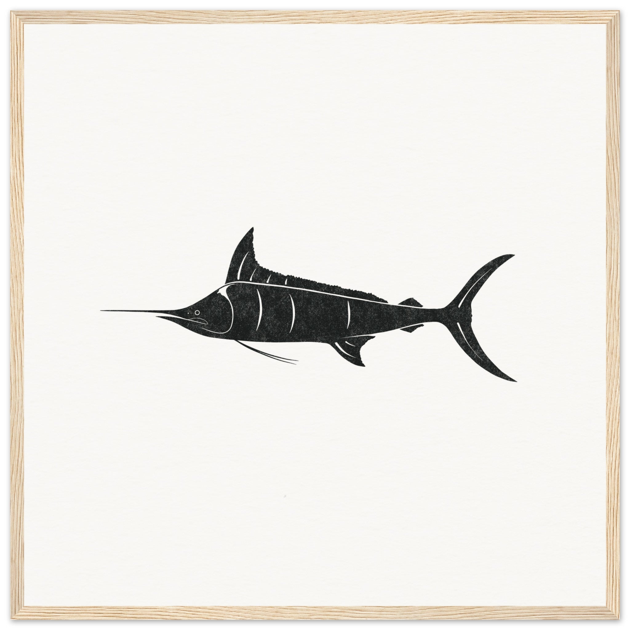 Marlin Fish [framed print] - Minimalist Art - Barbara Gomes Arts