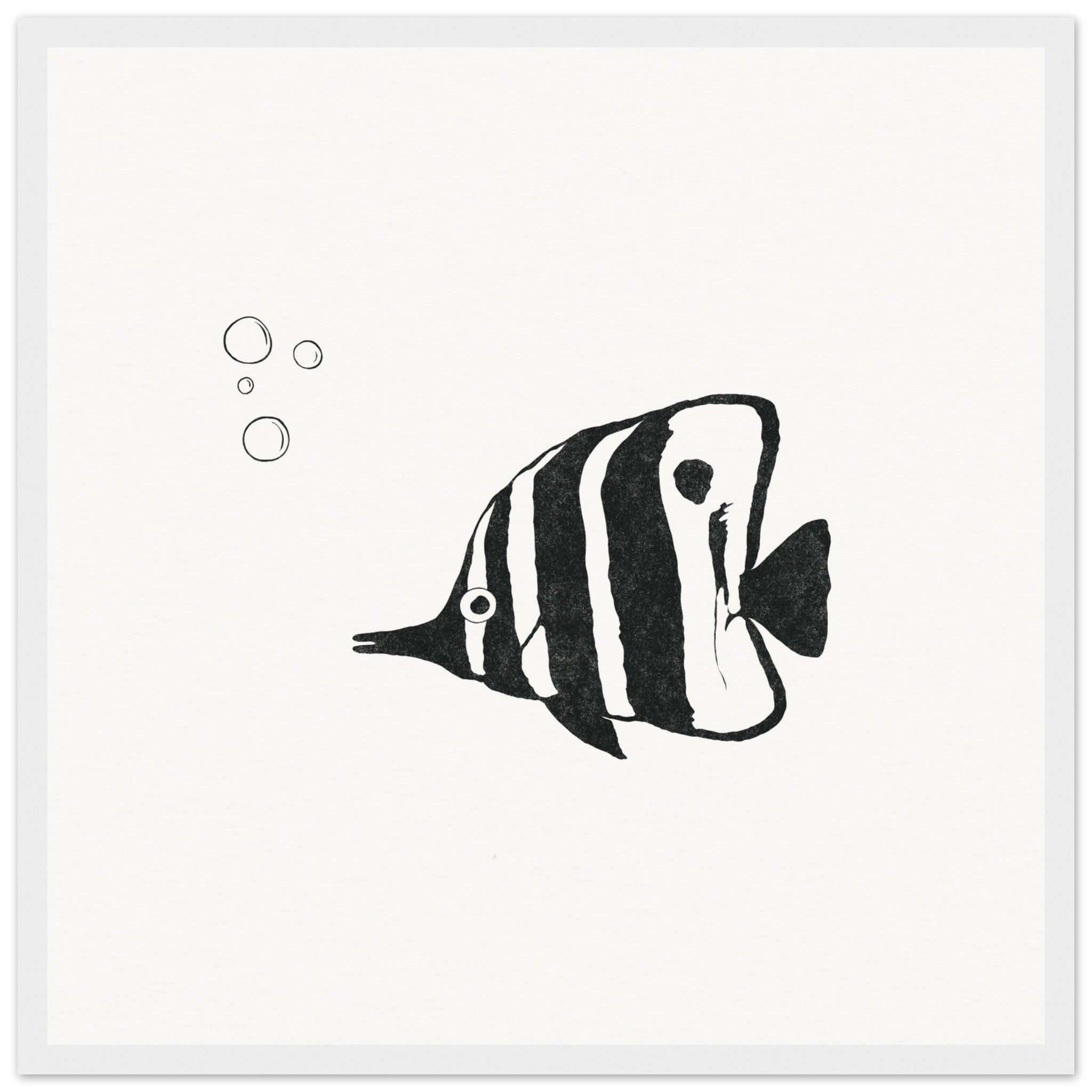 Butterfly Fish [framed print] - Minimalist Art - Barbara Gomes Arts